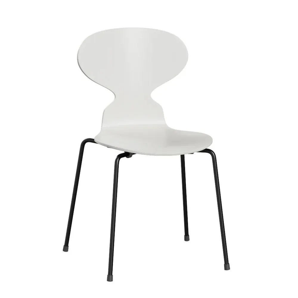 Fritz Hansen ANT eetkamerstoel black ash lacquered White