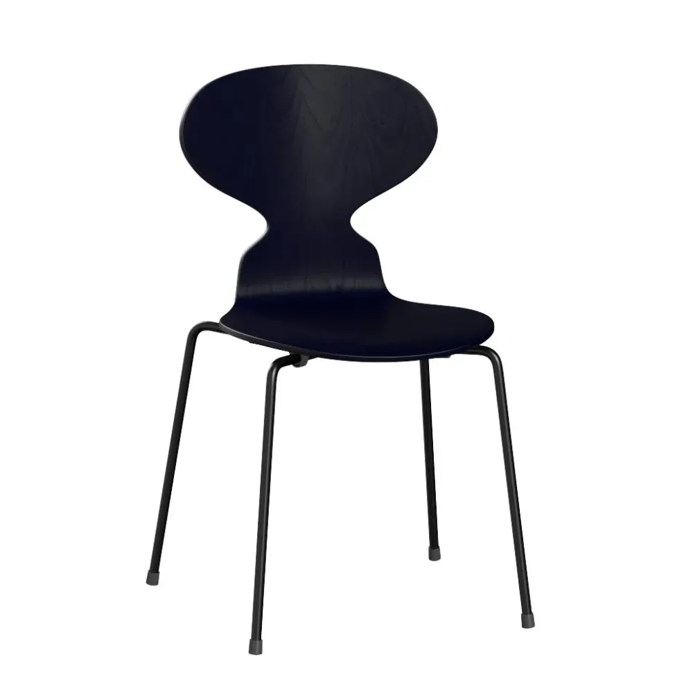 Fritz Hansen ANT eetkamerstoel black ash coloured Midnight Blue