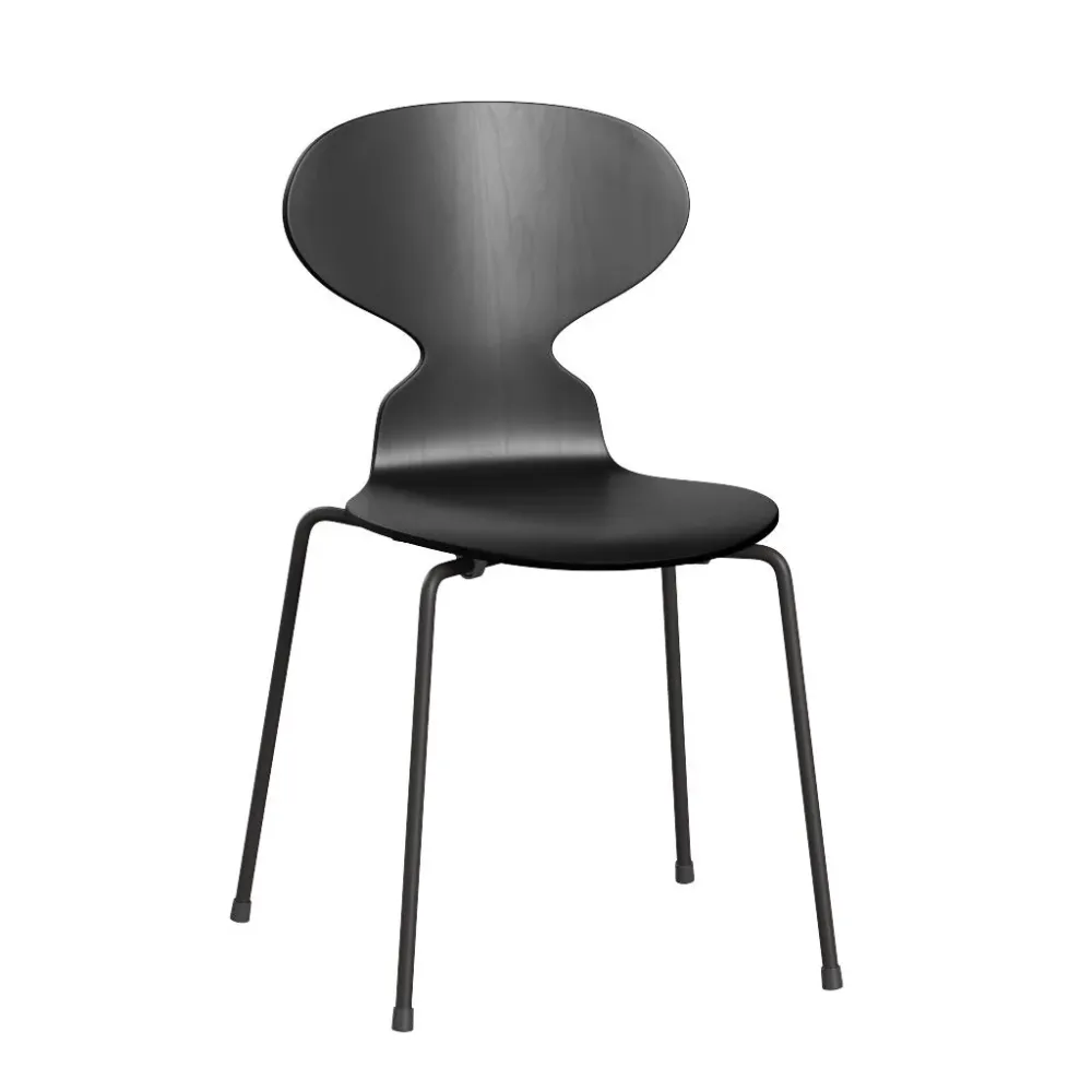 Fritz Hansen ANT eetkamerstoel black ash coloured Black
