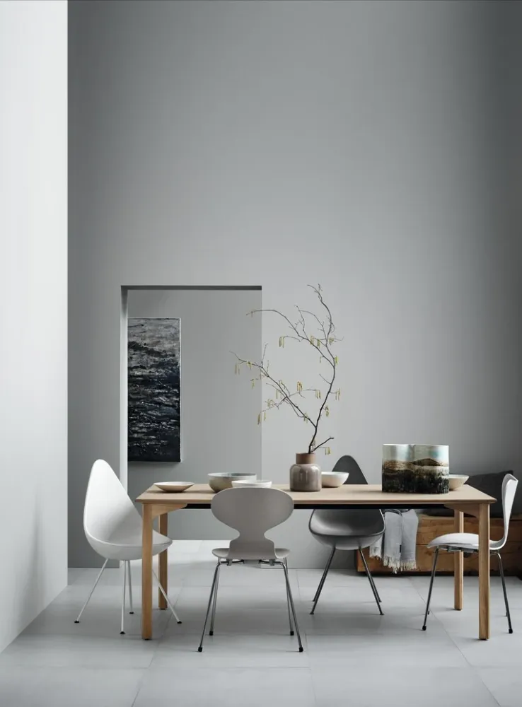 Fritz Hansen ANT eetkamerstoel chrome ash coloured Nine Grey
