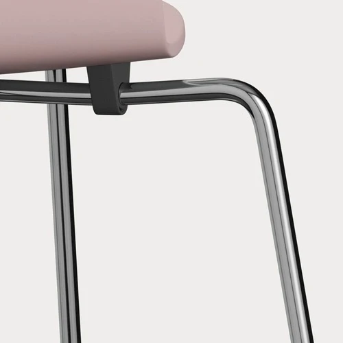 Fritz Hansen ANT eetkamerstoel chrome ash lacquered Pale Rose