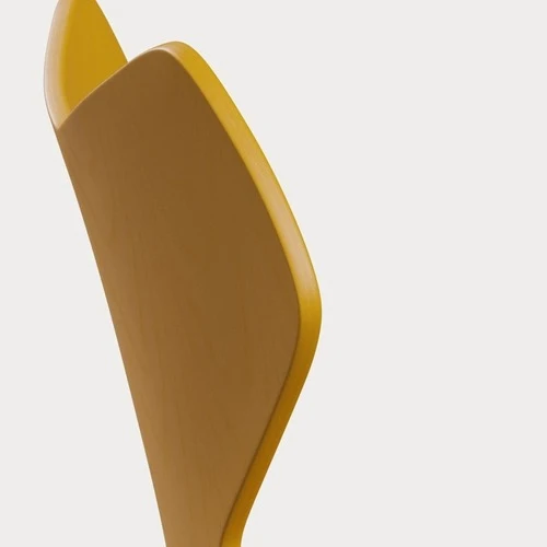 Fritz Hansen Grand Prix eetkamerstoel black ash coloured True Yellow