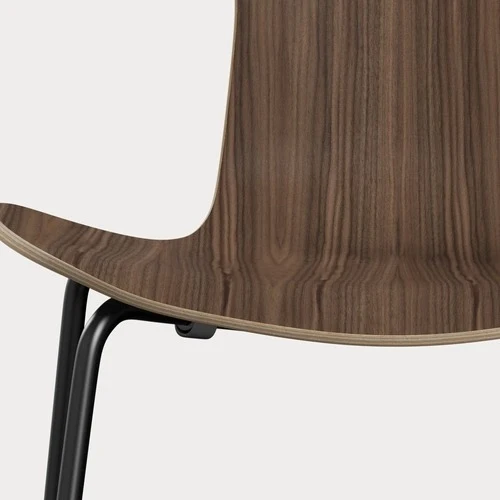 Fritz Hansen Grand Prix eetkamerstoel black clear lacquered walnut