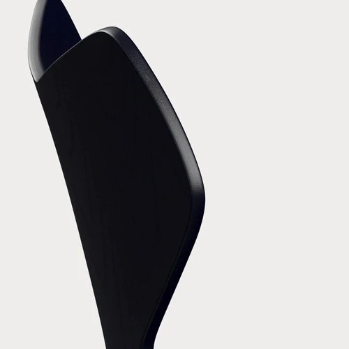 Fritz Hansen Grand Prix eetkamerstoel black ash coloured Midnight Blue