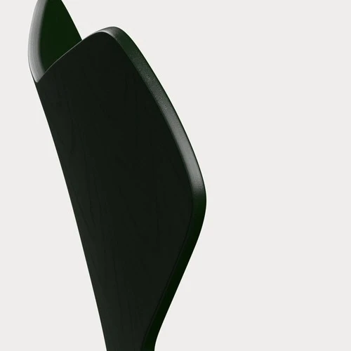 Fritz Hansen Grand Prix eetkamerstoel black ash coloured Evergreen