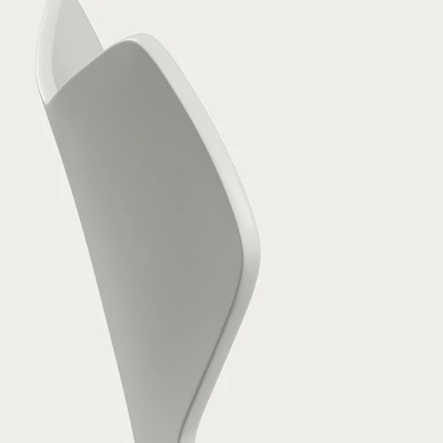 Fritz Hansen Grand Prix eetkamerstoel chrome ash lacquered White