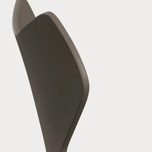 Fritz Hansen Grand Prix eetkamerstoel chrome ash lacquered Deep Clay