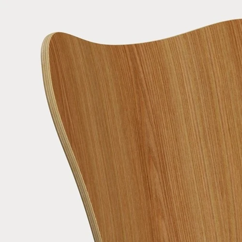 Fritz Hansen Series 7 Vlinderstoel barkruk H76 black clear lacquered elm