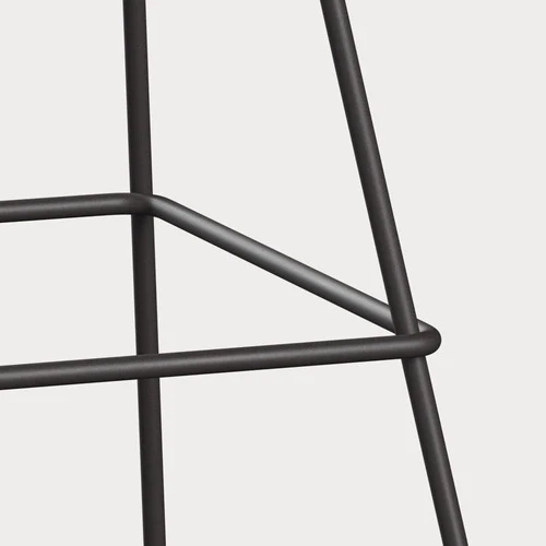 Fritz Hansen Series 7 Vlinderstoel barkruk H76 black clear lacquered elm