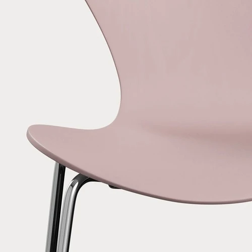 Fritz Hansen Series 7 Vlinderstoel chrome ash coloured Pale Rose