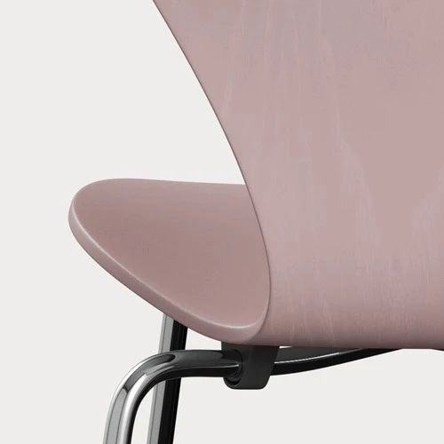 Fritz Hansen Series 7 Vlinderstoel chrome ash coloured Pale Rose