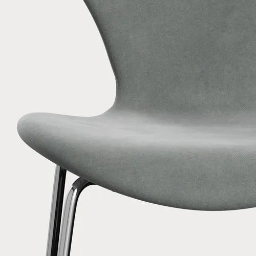 Fritz Hansen Series 7 Vlinderstoel chrome Belfast Seal Grey