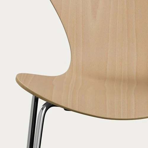 Fritz Hansen Series 7 Vlinderstoel chrome clear lacquered beech