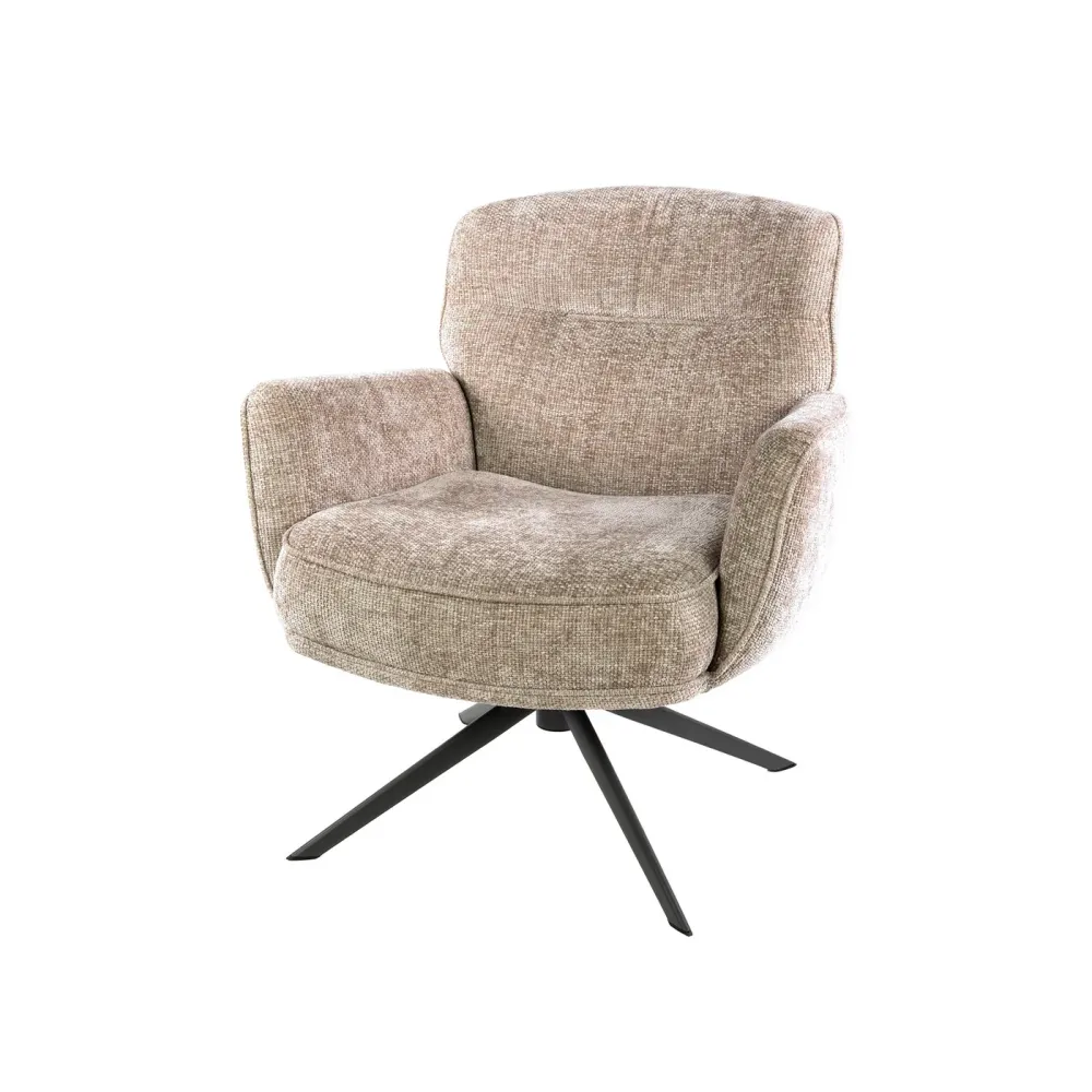 Giga Living Fauteuil Forza - Zand - Draaibaar Giga Meubel