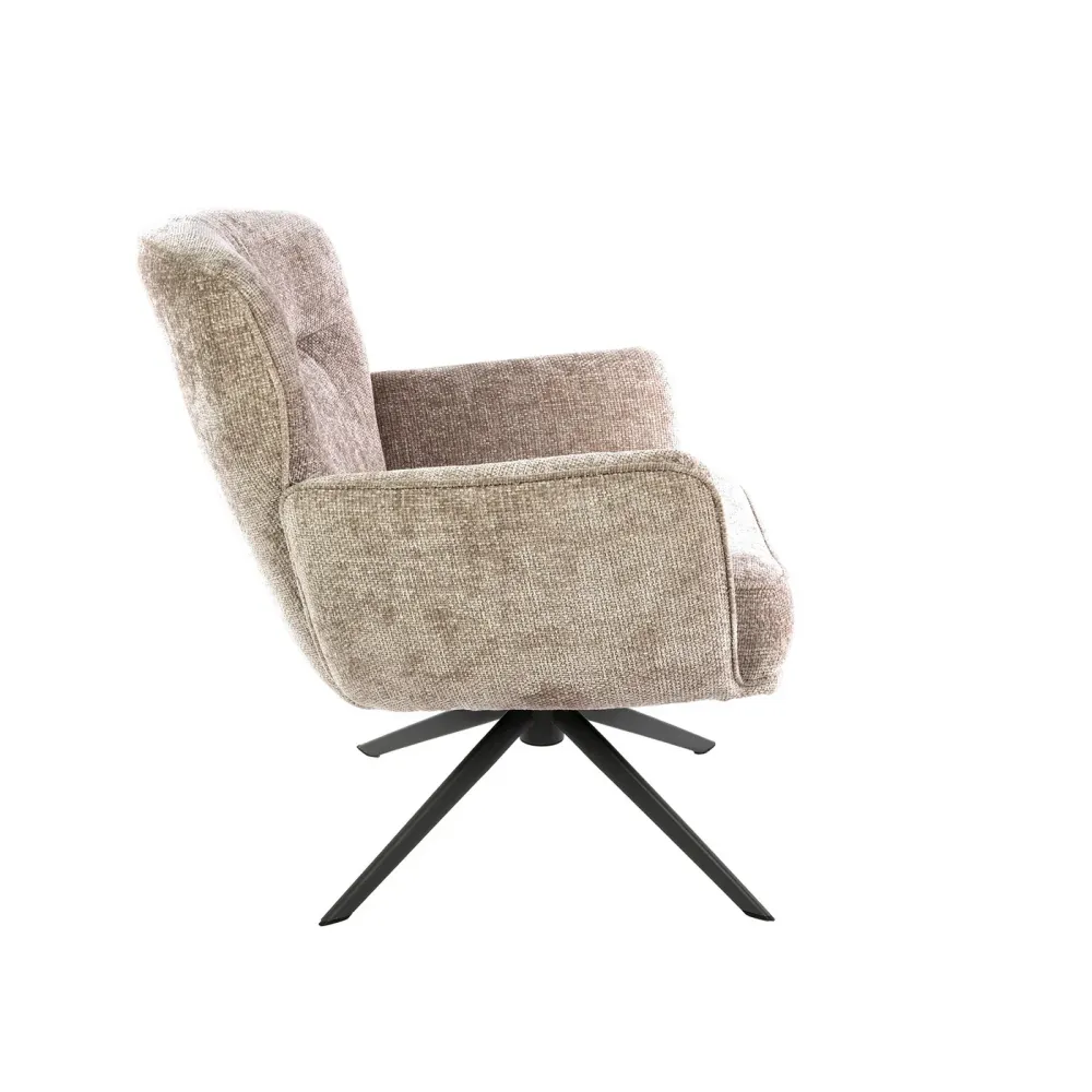 Giga Living Fauteuil Forza - Zand - Draaibaar Giga Meubel