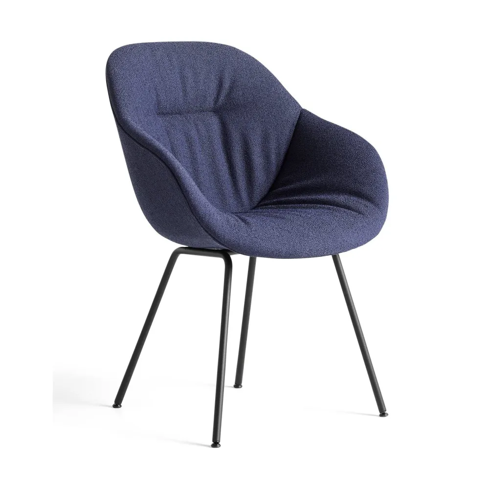 HAY About Chair AAC 127 Soft eetkamerstoel gestoffeerd Olavi 07 poot zwart