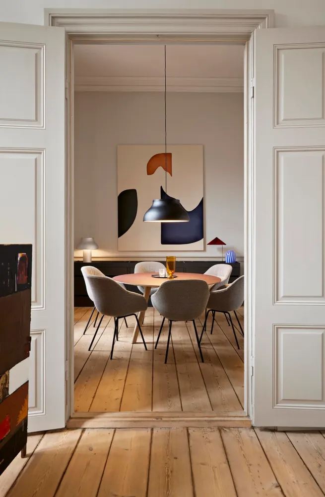 HAY About Chair AAC 127 Soft eetkamerstoel gestoffeerd Olavi 07 poot zwart