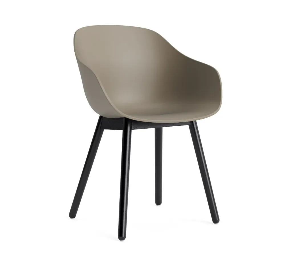 HAY About Chair AAC 212 eetkamerstoel zwart gelakt eiken Khaki 2.0