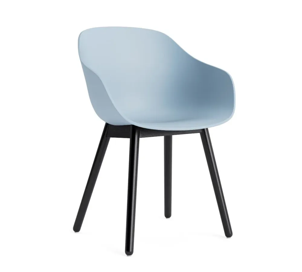 HAY About Chair AAC 212 eetkamerstoel zwart gelakt eiken Slate Blue 2.0