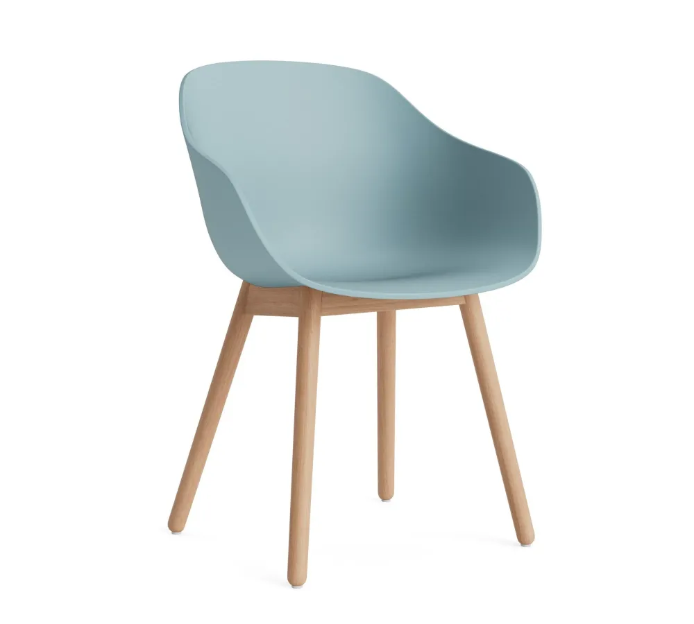 HAY About Chair AAC 212 eetkamerstoel gelakt eiken Dusty Blue 2.0