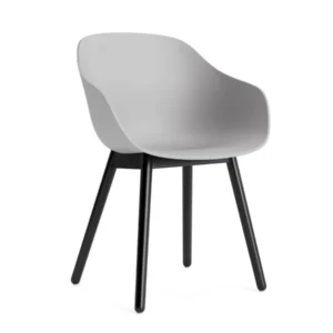 HAY About Chair AAC 212 eetkamerstoel zwart gelakt eiken Concrete Grey 2.0