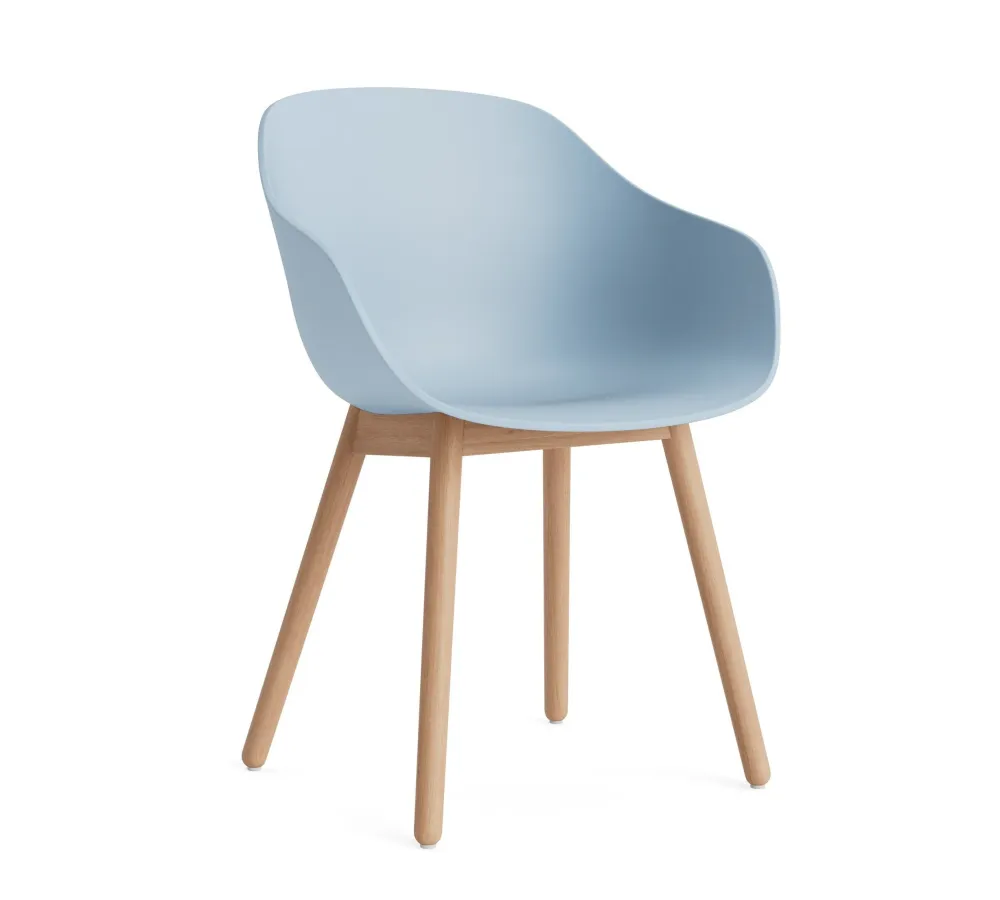 HAY About Chair AAC 212 eetkamerstoel gelakt eiken Slate Blue 2.0