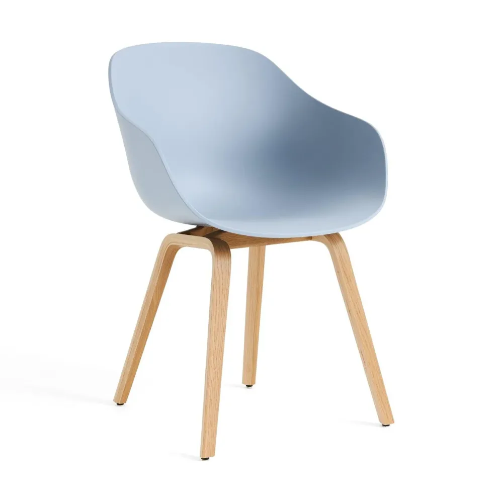 HAY About Chair AAC 222 eetkamerstoel gelakt eiken Slate Blue 2.0