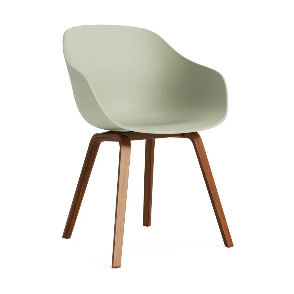 HAY About Chair AAC 222 eetkamerstoel walnoot Pastel Green 2.0