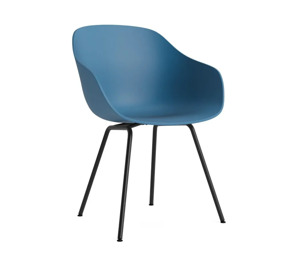 HAY About Chair AAC 226 eetkamerstoel staal zwart Azure Blue 2.0