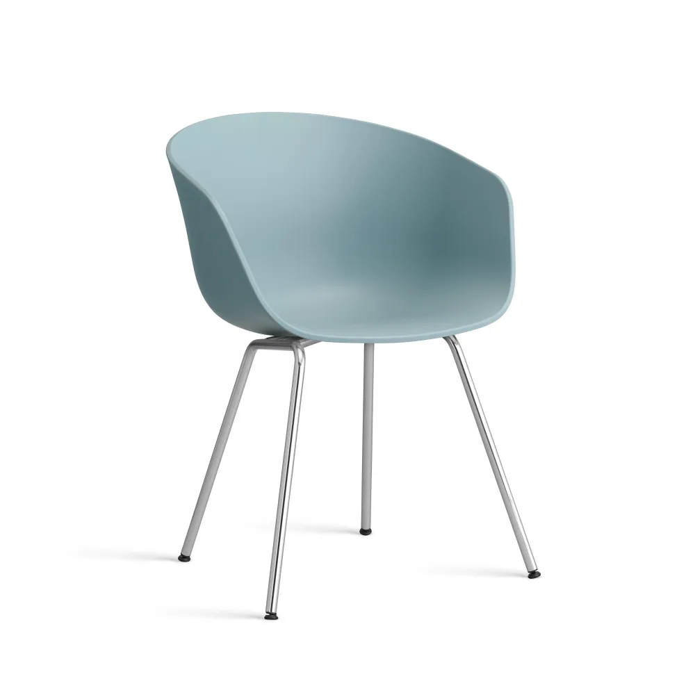 HAY About Chair AAC 26 eetkamerstoel chroom Dusty Blue 2.0