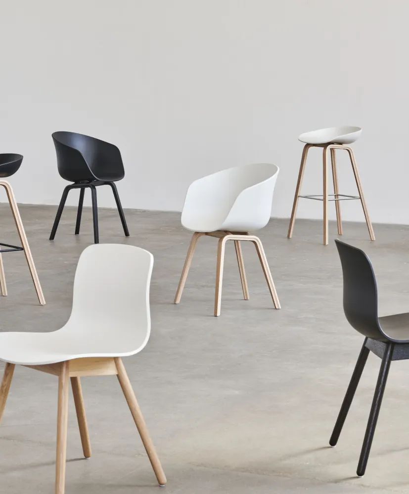 HAY About Chair AAC 12 eetkamerstoel gelakt eiken Slate Blue 2.0