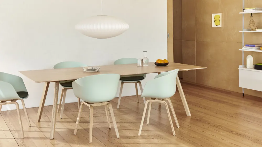 HAY About Chair AAC 22 eetkamerstoel gelakt eiken Teal Green 2.0