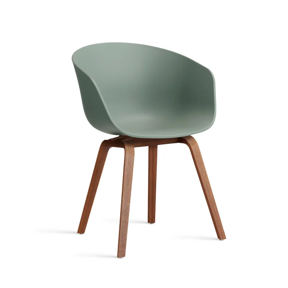 HAY About Chair AAC 22 eetkamerstoel walnoot Fall Green 2.0