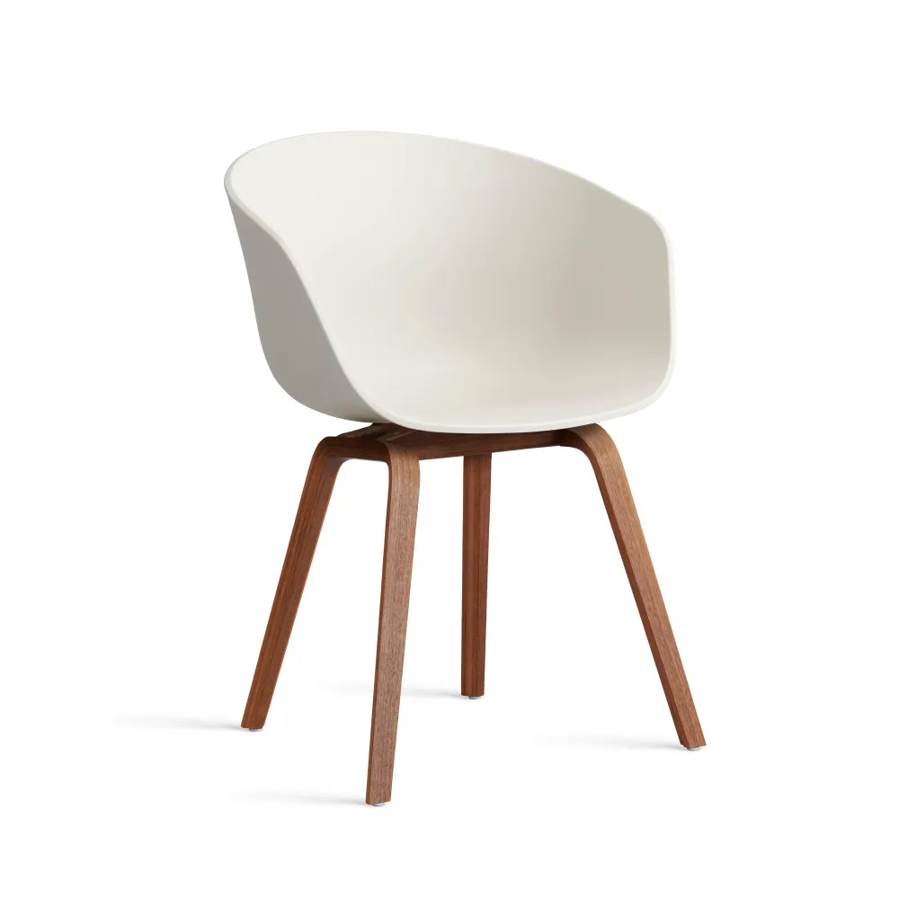HAY About Chair AAC 22 eetkamerstoel walnoot Melange Cream 2.0