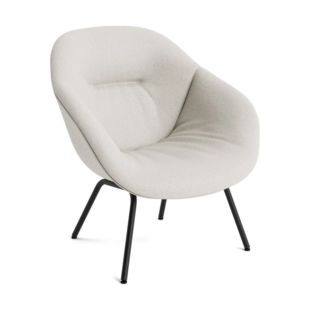 HAY About Lounge AAL 87 Soft fauteuil zwart staal Hallingdal 103