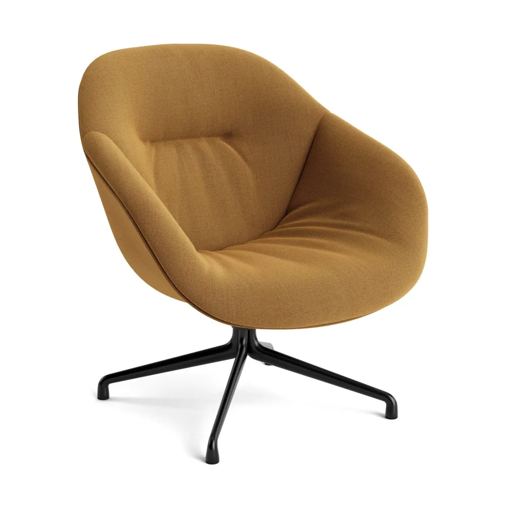 HAY About Lounge AAL 81 Soft fauteuil zwart staal Atlas 461