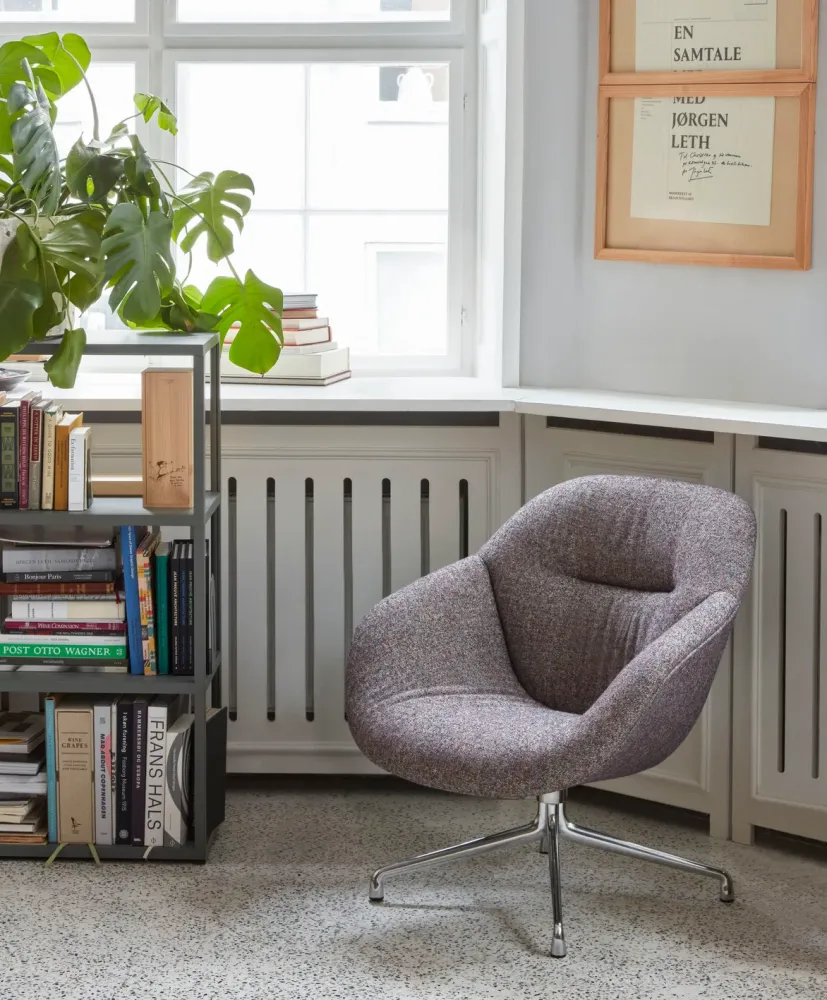 HAY About Lounge AAL 81 Soft fauteuil zwart staal Atlas 461