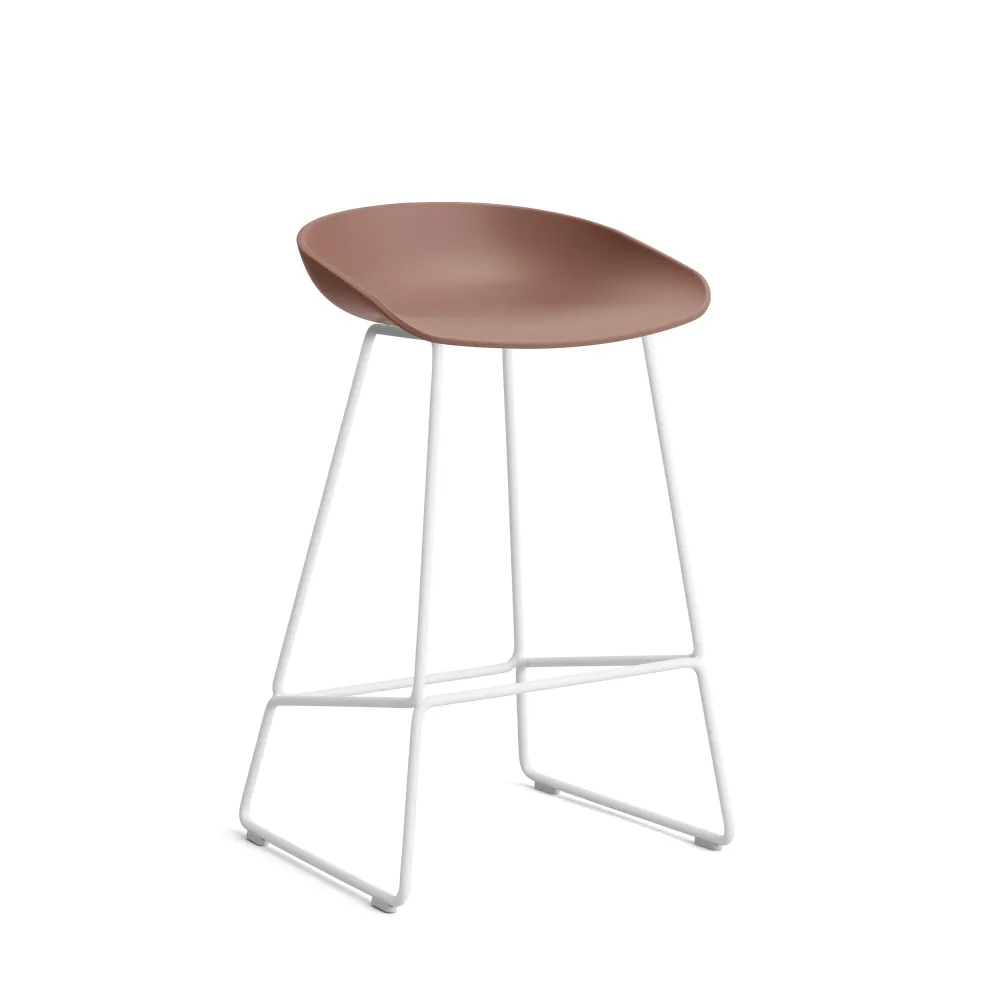 HAY About Stool AAS 38 barkruk H65 wit Soft Brick 2.0