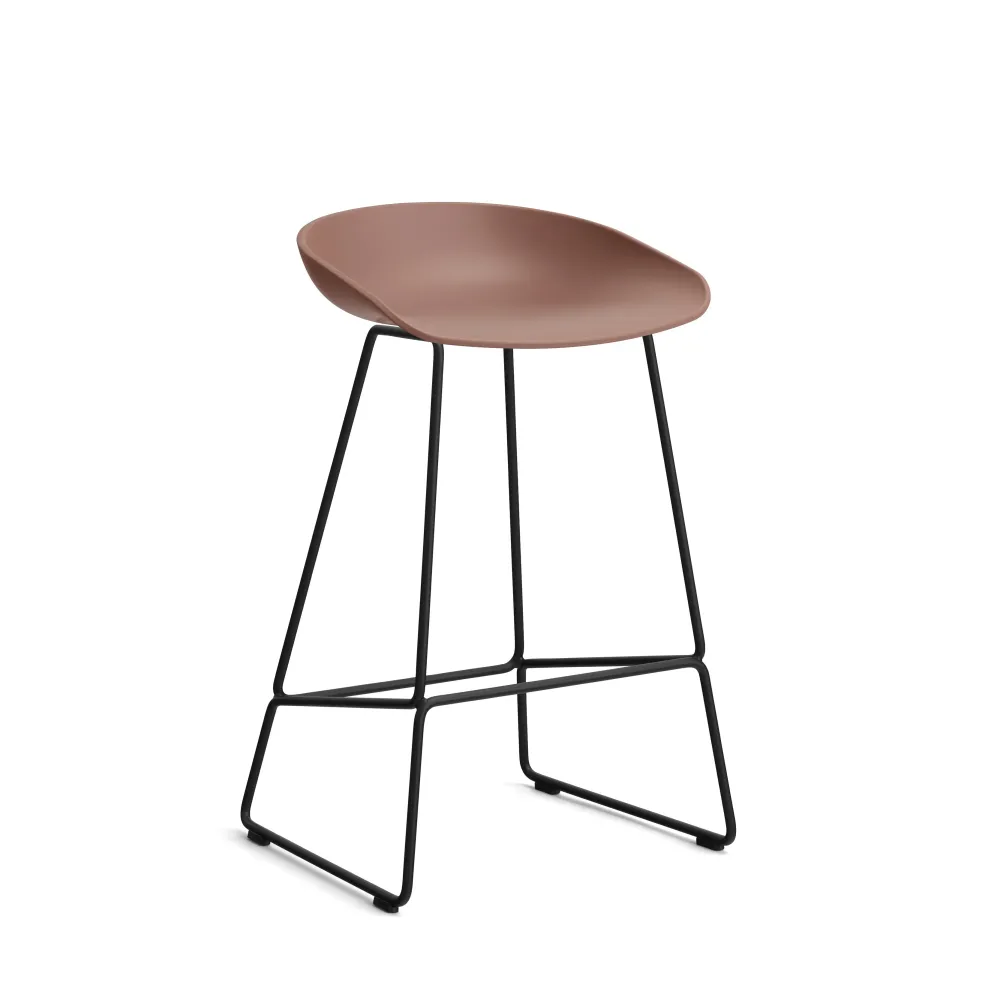 HAY About Stool AAS 38 barkruk H65 zwart Soft Brick 2.0