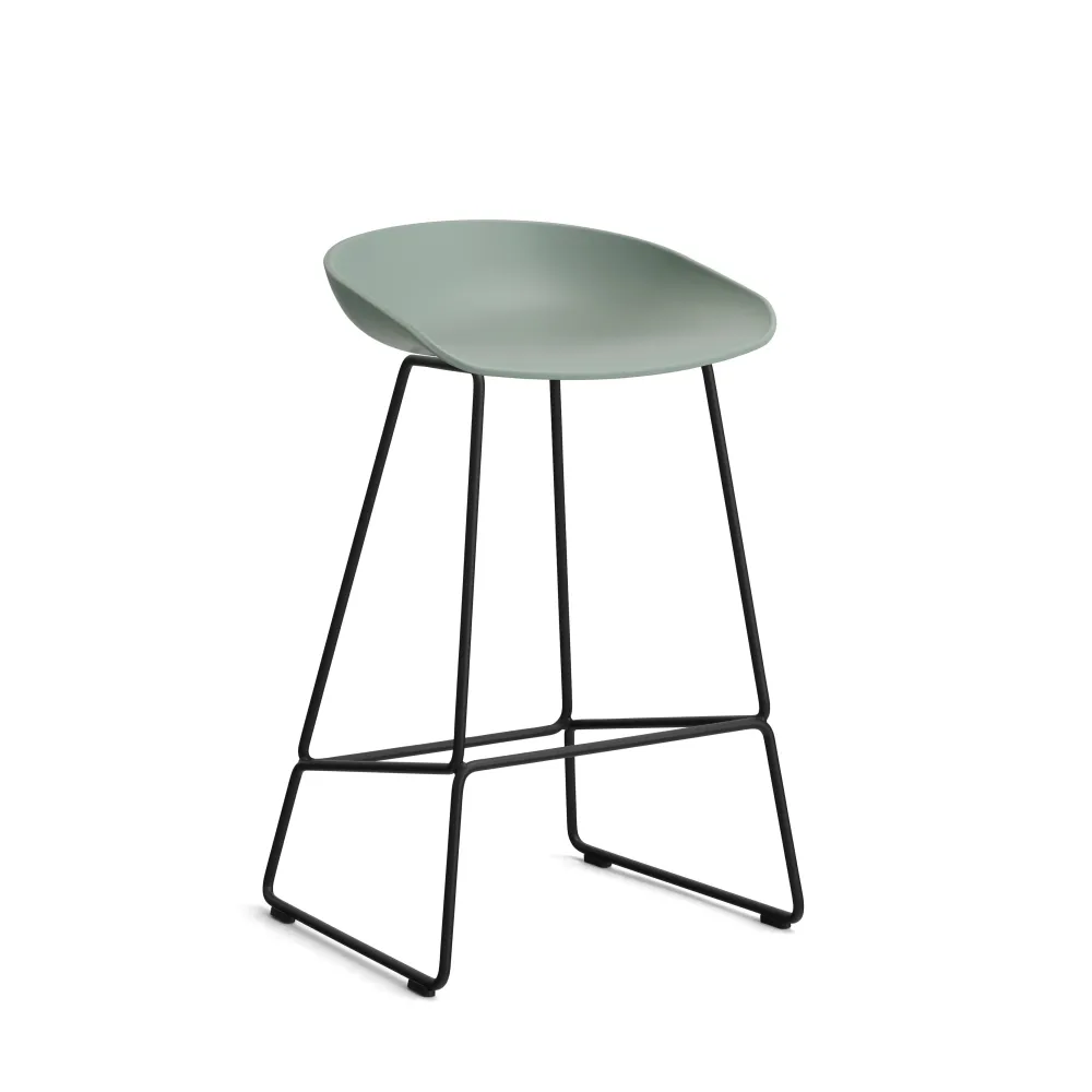 HAY About Stool AAS 38 barkruk H65 zwart Fall Green 2.0