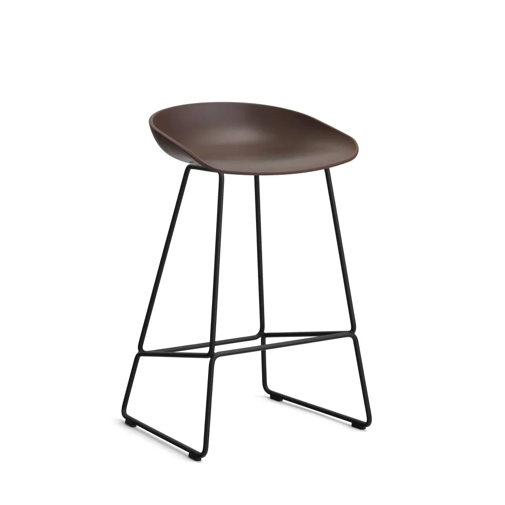 HAY About Stool AAS 38 barkruk H65 zwart Raisin 2.0
