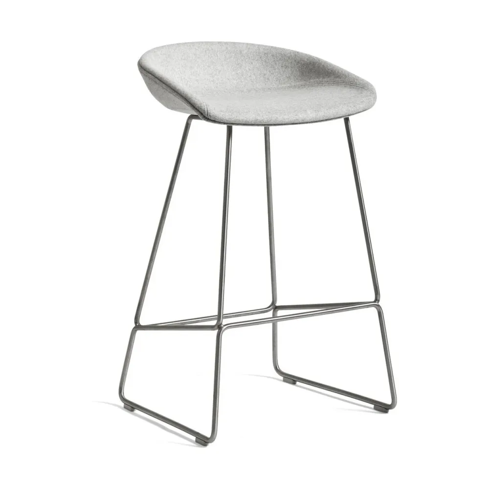HAY About Stool AAS 39 barkruk H65 chroom Divina Melange 120