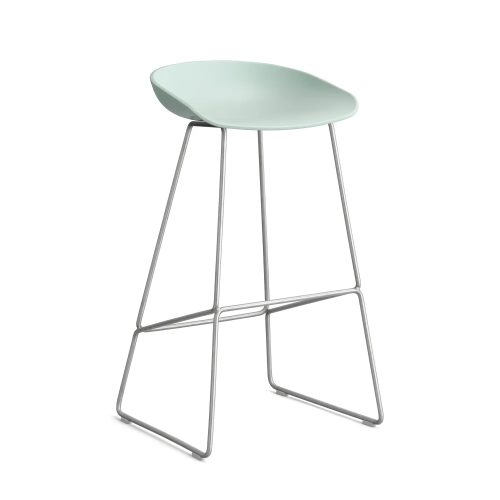 HAY About Stool AAS 38 barkruk H75 Dusty Mint 2.0 RVS