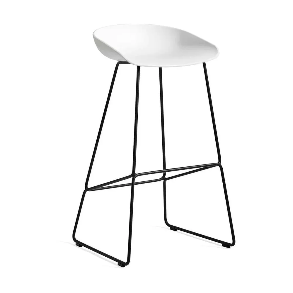HAY About Stool AAS 38 barkruk H75 zwart White 2.0