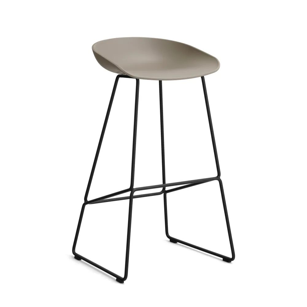 HAY About Stool AAS 38 barkruk H75 zwart Khaki 2.0