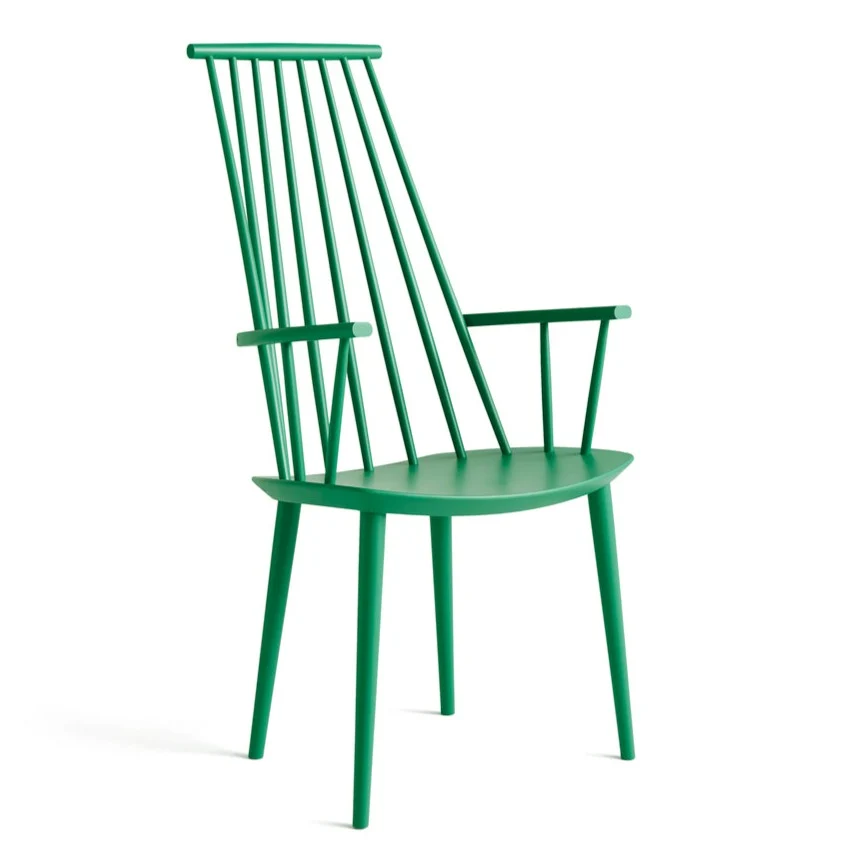 HAY J110 eetkamerstoel waterbasis gelakt beuken jade green