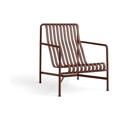 HAY Palissade lounge high tuinstoel iron red