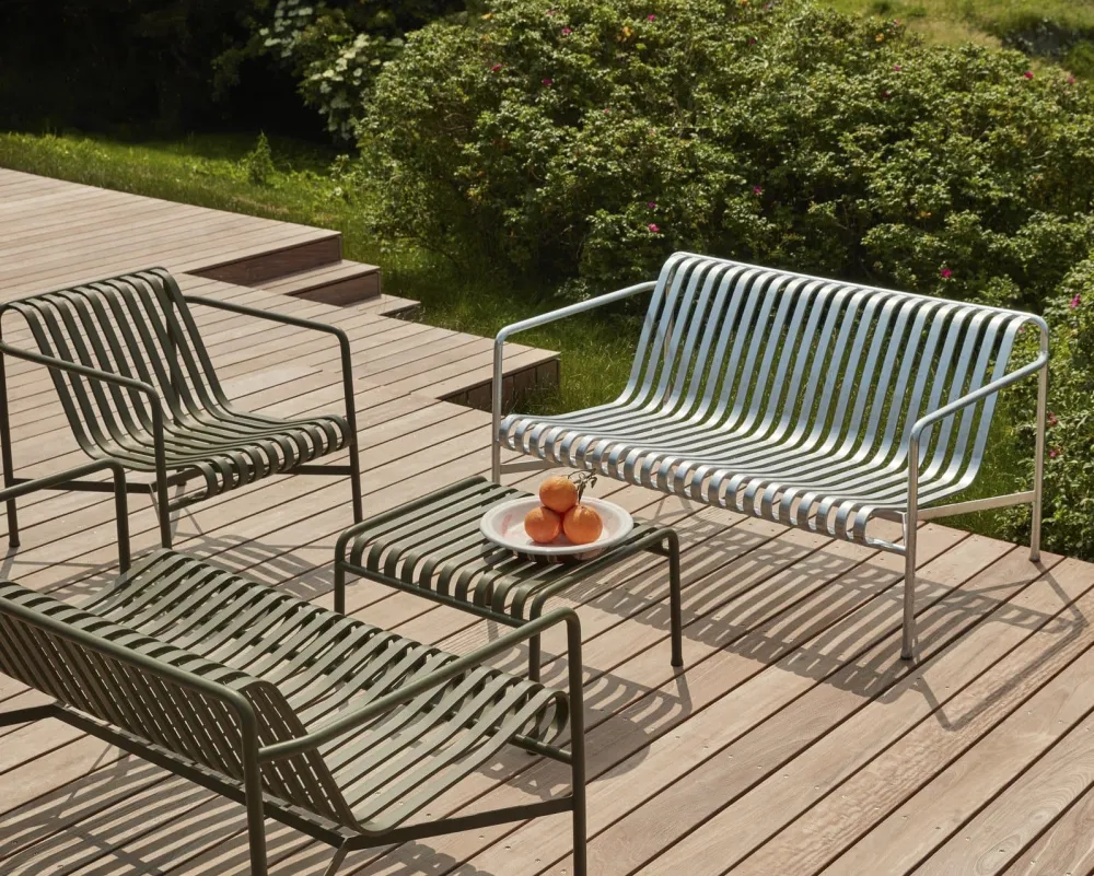 HAY Palissade lounge low tuinstoel olive