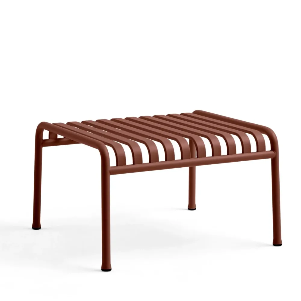HAY Palissade ottoman Iron Red 65x60