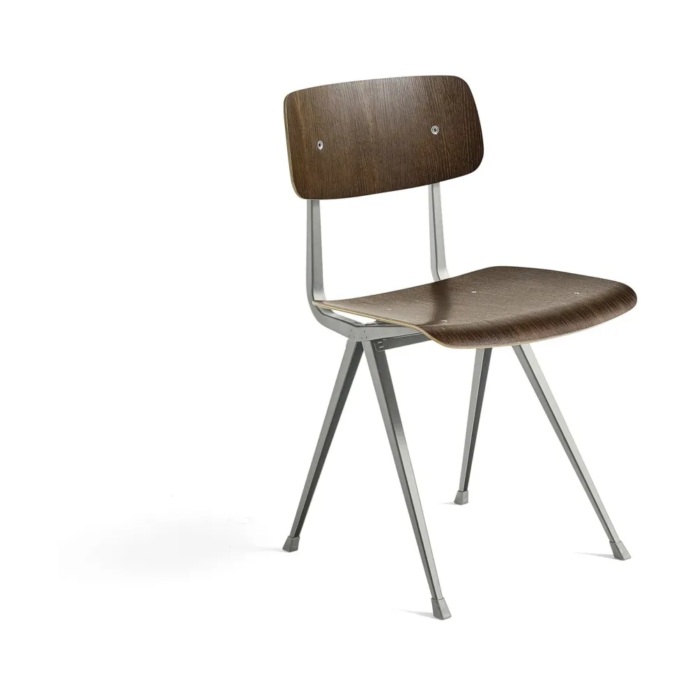 HAY Result eetkamerstoel smoked gelakt waterbasis, beige frame